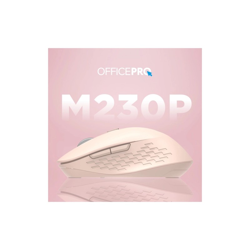 Мышка OfficePro M230P Silent Click Wireless/Bluetooth Pink (M230P)
