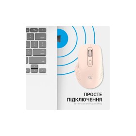 Мышка OfficePro M230P Silent Click Wireless/Bluetooth Pink (M230P)