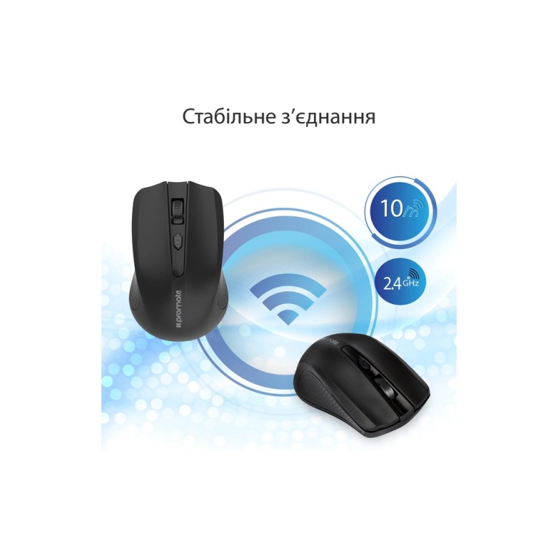 Мышка Promate Clix-8 Wireless Black (clix-8.black)