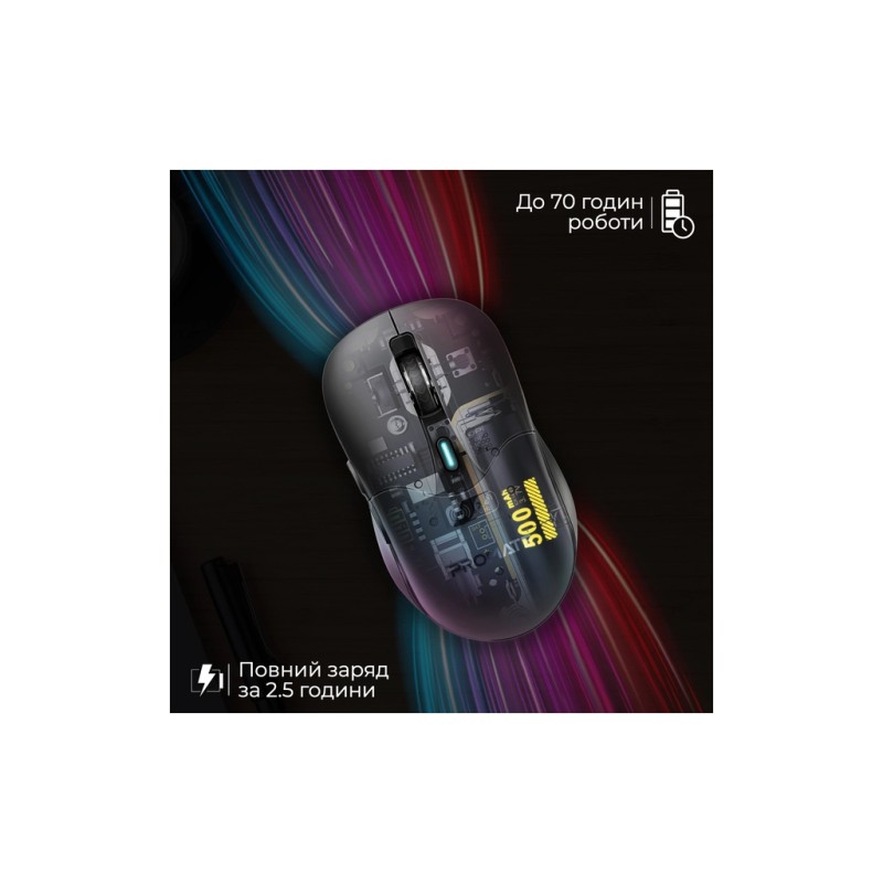 Мышка Promate Samo Wireless/Bluetooth Black (samo.black)