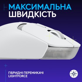Мышка Logitech G309 Lightspeed Wireless/Bluetooth White (910-007207)