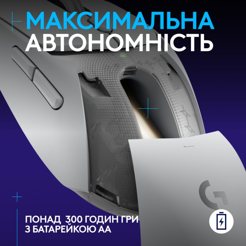 Мышка Logitech G309 Lightspeed Wireless/Bluetooth White (910-007207)