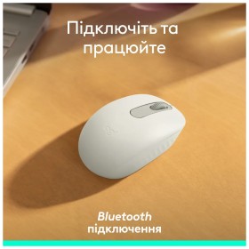 Мышка Logitech M196 Bluetooth Off-White (910-007460)