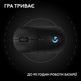 Мышка Logitech G Pro 2 Lightspeed Wireless Black (910-007295)