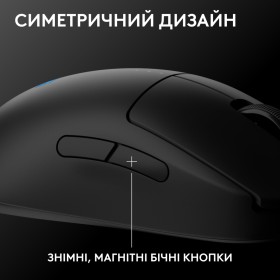 Мышка Logitech G Pro 2 Lightspeed Wireless Black (910-007295)