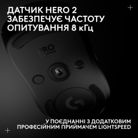 Мышка Logitech G Pro 2 Lightspeed Wireless Black (910-007295)