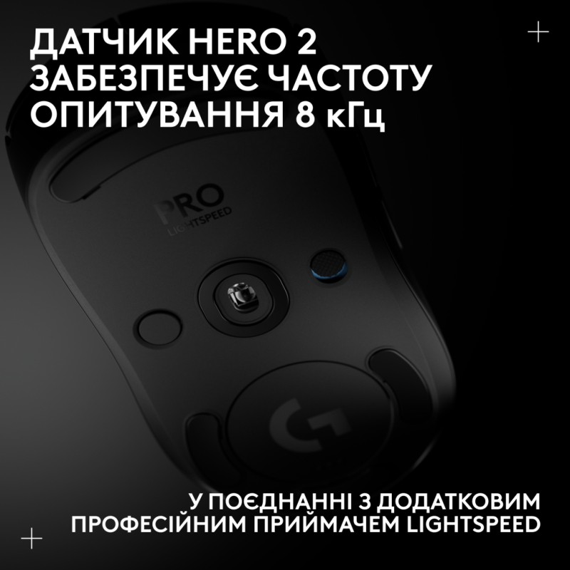 Мышка Logitech G Pro 2 Lightspeed Wireless Black (910-007295)