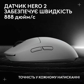 Мышка Logitech G Pro 2 Lightspeed Wireless White (910-007302)