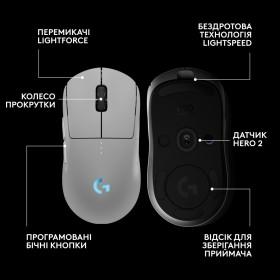 Мышка Logitech G Pro 2 Lightspeed Wireless White (910-007302)