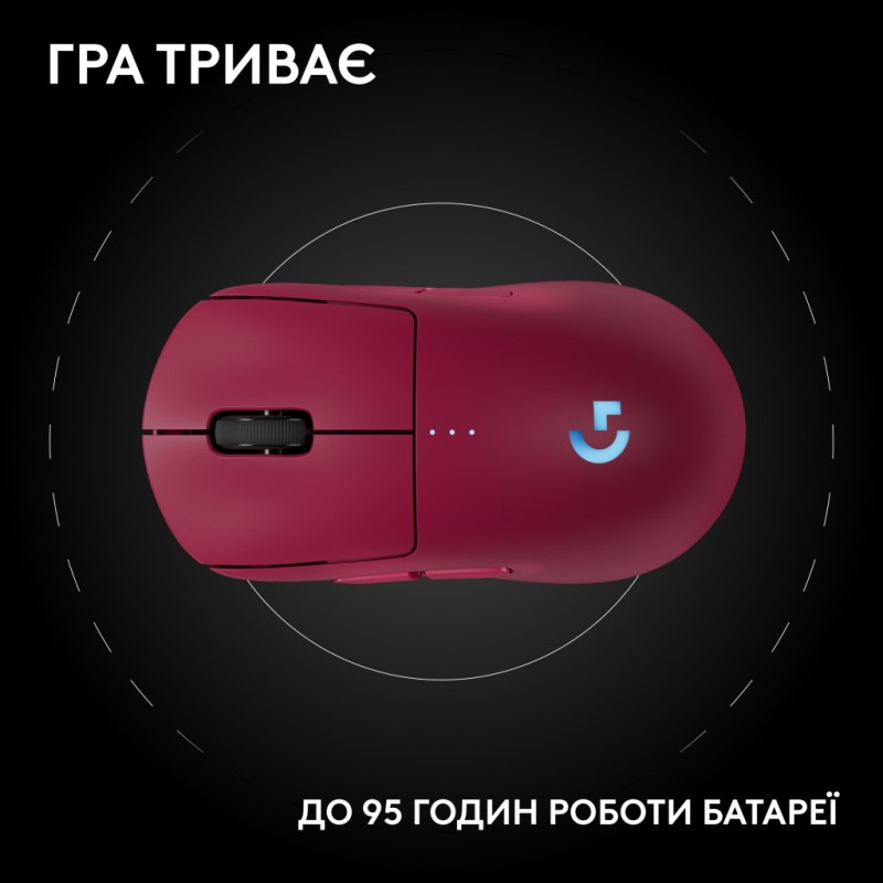 Мышка Logitech G Pro 2 Lightspeed Wireless Magenta (910-007309)