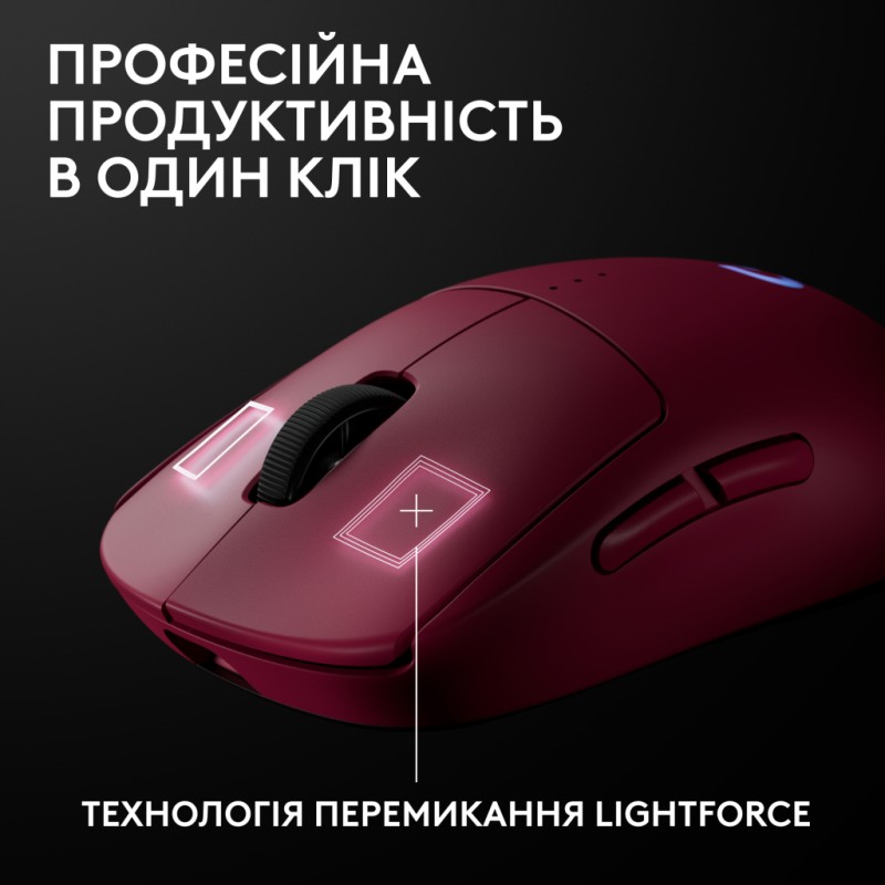 Мышка Logitech G Pro 2 Lightspeed Wireless Magenta (910-007309)