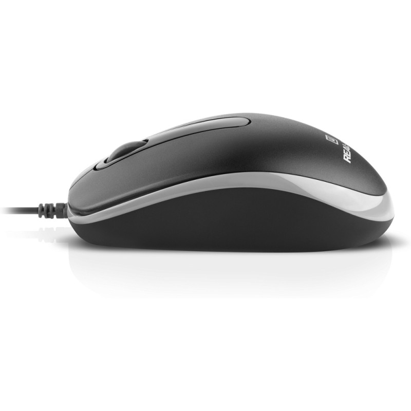 Мышка REAL-EL RM-217 USB Black/Gray (EL123200038)