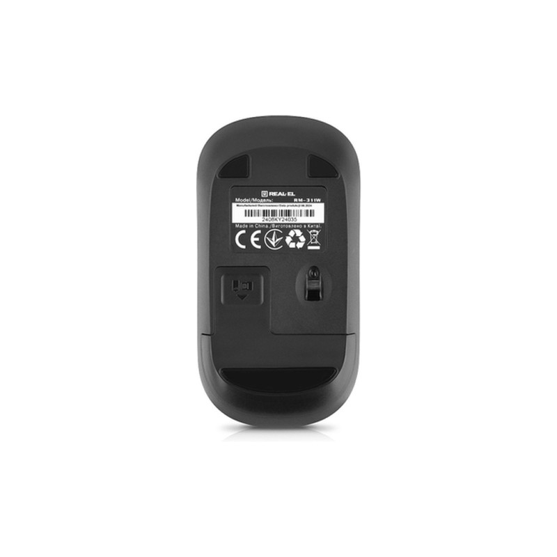 Мишка REAL-EL RM-311W Wireless Black (EL123200041)