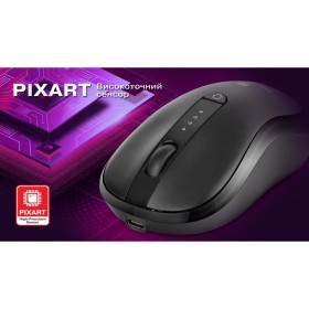 Мышка REAL-EL RM-450W Wireless/Bluetooth Black/Gray (EL123200046)