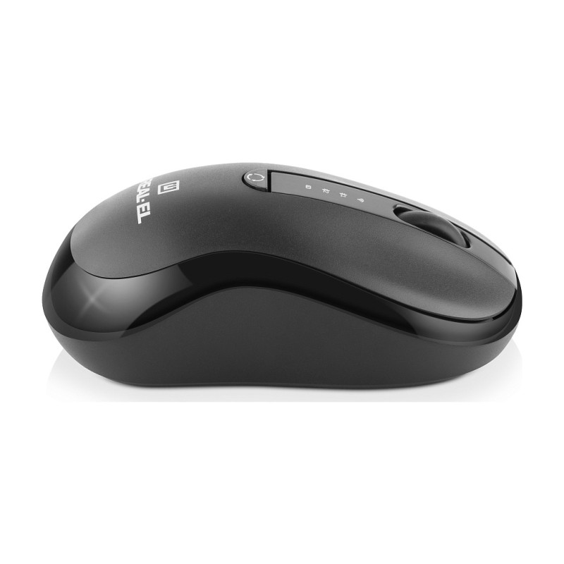 Мышка REAL-EL RM-450W Wireless/Bluetooth Black/Gray (EL123200046)