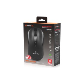 Мышка REAL-EL RM-450W Wireless/Bluetooth Black/Gray (EL123200046)