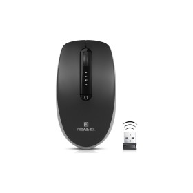 Мышка REAL-EL RM-455W Wireless/Bluetooth Black/Gray (EL123200047)