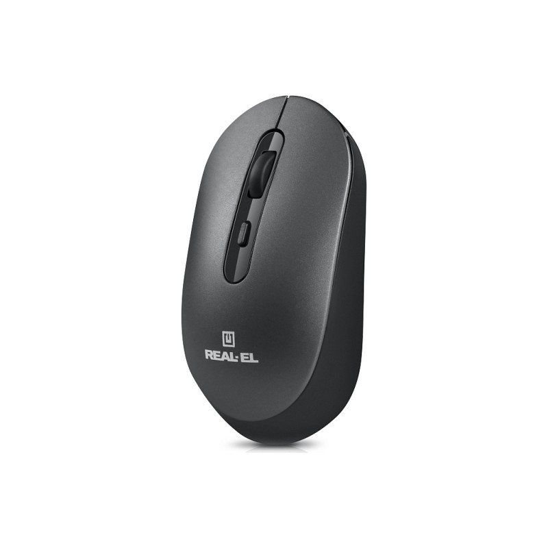 Мышка REAL-EL RM-470W Wireless/Bluetooth Dark Gray (EL123200049)