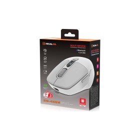 Мышка REAL-EL RM-480W Wireless/Bluetooth White (EL123200050)