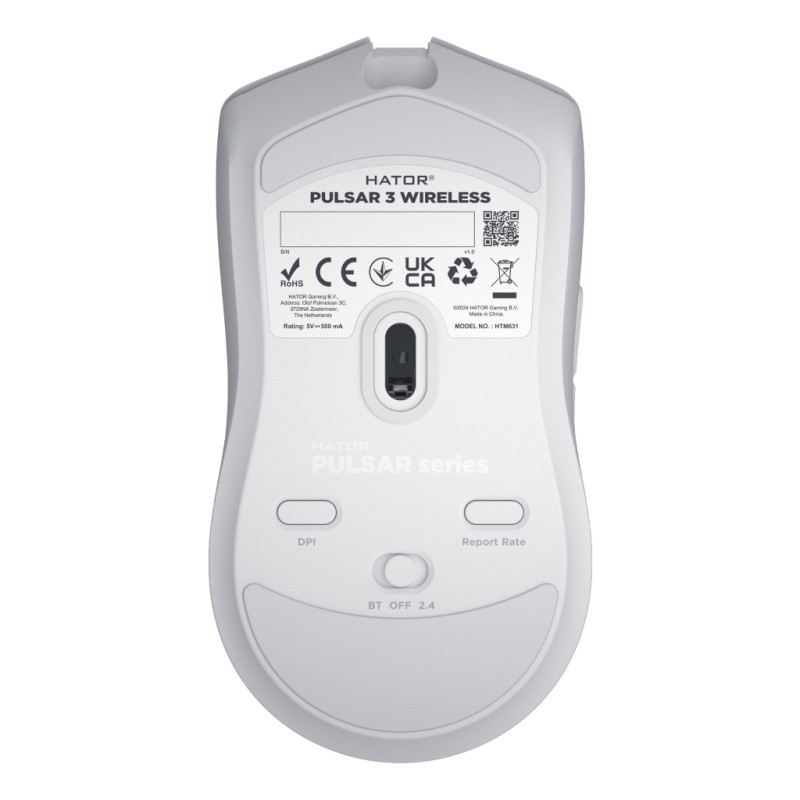Мышка Hator Pulsar 3 Wireless White (HTM631)