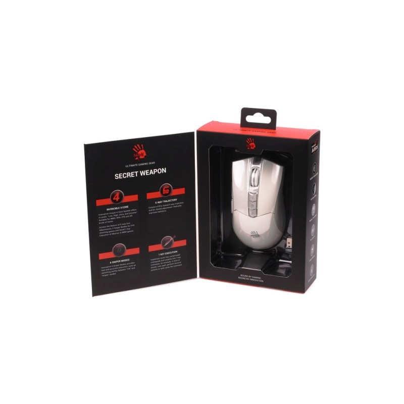 Мышка A4Tech Bloody R90 Plus Wireless Greyish White (4711421001731)