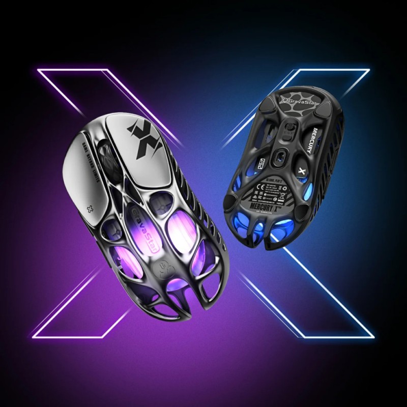 Мышка GravaStar Mercury X Wireless/Bluetooth/USB Black (GSX_BLK)