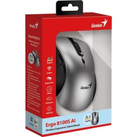 Мышка Genius Ergo 8100S AI Silent Wireless Grey (31030040404)