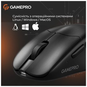 Мышка GamePro Genesis Avenger Wireless/Bluetooth/USB Black (GM096B)