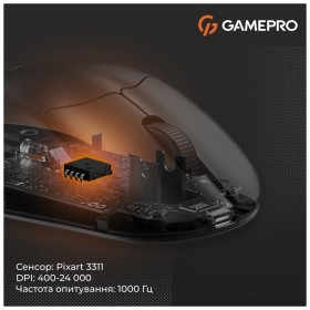 Мышка GamePro Genesis Avenger Wireless/Bluetooth/USB Black (GM096B)