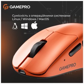 Мышка GamePro Genesis Avenger Wireless/Bluetooth/USB Orange (GM096O)