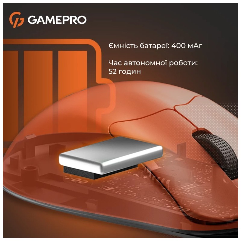 Мышка GamePro Genesis Avenger Wireless/Bluetooth/USB Orange (GM096O)
