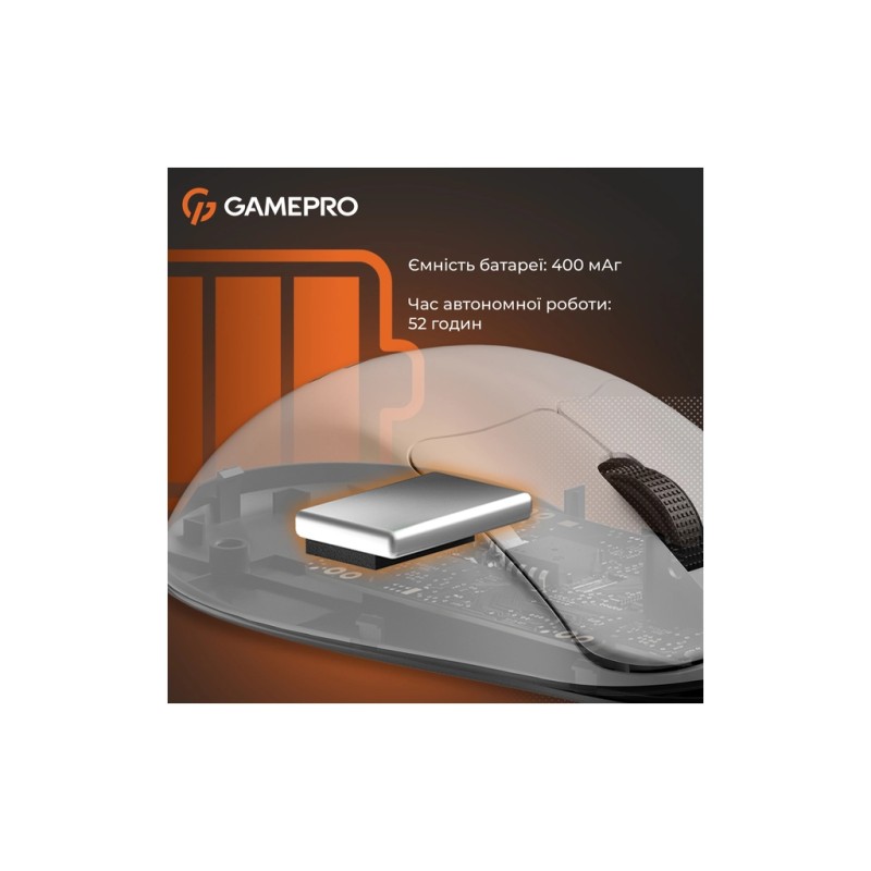 Мышка GamePro Genesis Avenger Wireless/Bluetooth/USB White (GM096W)