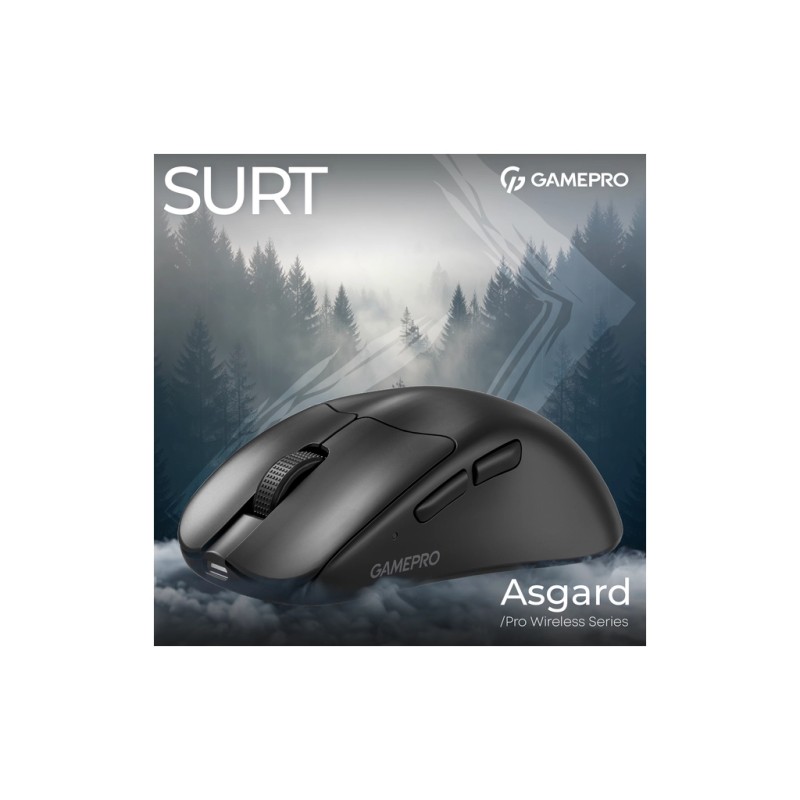 Мышка GamePro Asgard Surt Wireless/Bluetooth/USB Black (GM017B)