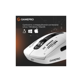 Мышка GamePro Genesis Winner Wireless/Bluetooth/USB White (GM079W)