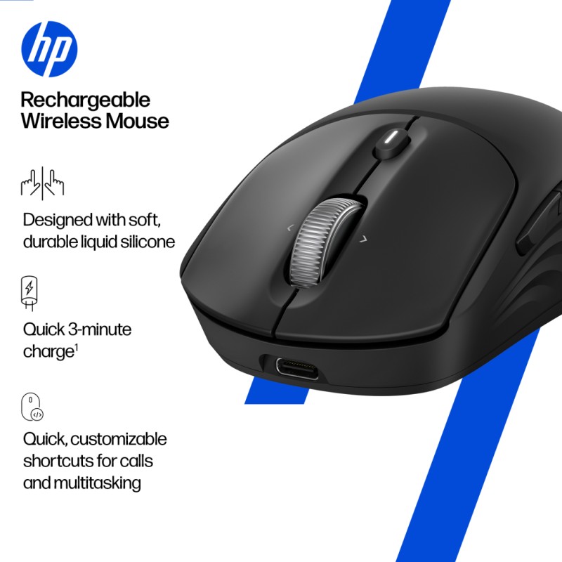Мышка HP 700 Rechargeable Wireless/Bluetooth Black (AZ7B0AA)