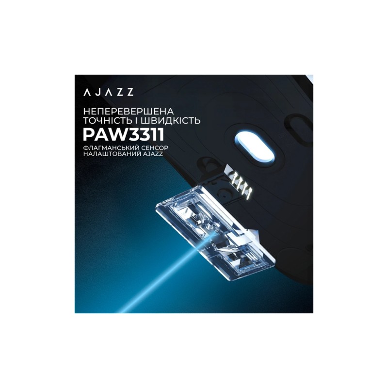 Мышка Ajazz AJ159P MC Wireless/Bluetooth/USB Charging Dock White (AJ159P-MC-W)