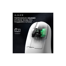 Мышка Ajazz AJ159P MC Wireless/Bluetooth/USB Charging Dock White (AJ159P-MC-W)