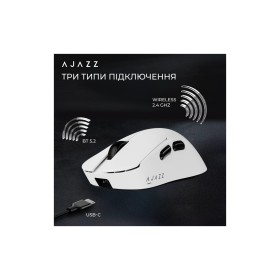 Мишка Ajazz AJ179 V2 MAX Wireless/Bluetooth/USB White (AJ179-V2-MAX-W)