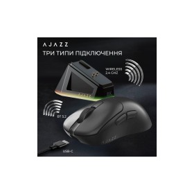 Мышка Ajazz AJ179PRO Wireless/Bluetooth/USB Charging Dock Black (AJ179-PRO-B)
