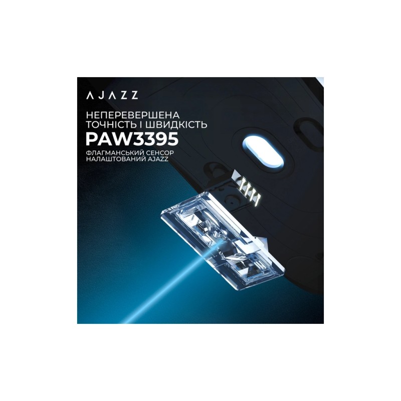 Мышка Ajazz AJ179PRO Wireless/Bluetooth/USB Charging Dock Black (AJ179-PRO-B)