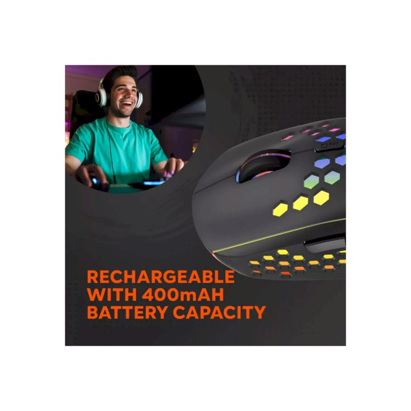 Мышка Canyon Haster GMW-18 Wireless Black (CND-SGMW18)