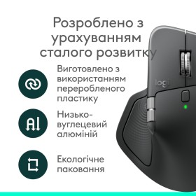 Мышка Logitech MX Master 4 for Business Wireless/Bluetooth Graphite (910-007617)