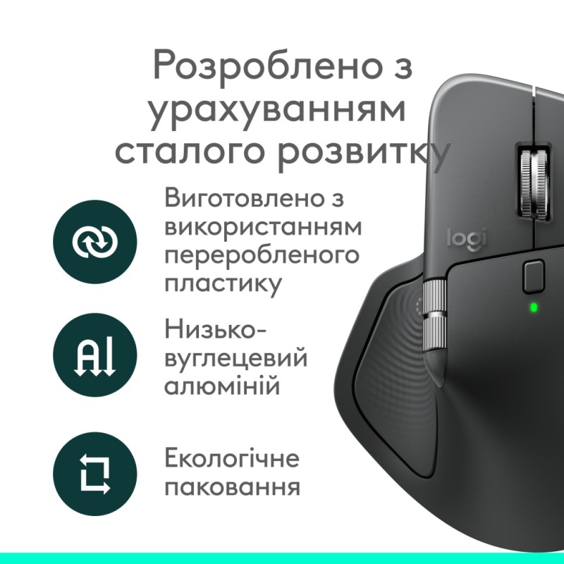 Мышка Logitech MX Master 4 for Business Wireless/Bluetooth Graphite (910-007617)