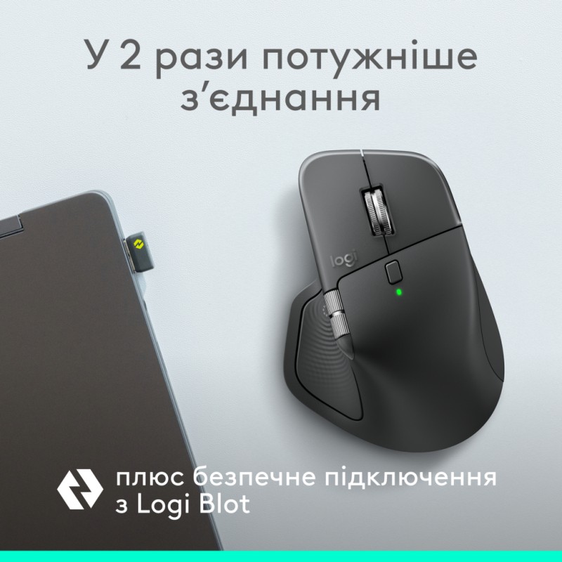 Мышка Logitech MX Master 4 for Business Wireless/Bluetooth Graphite (910-007617)