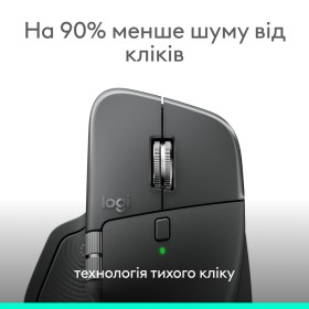 Мышка Logitech MX Master 4 for Business Wireless/Bluetooth Graphite (910-007617)