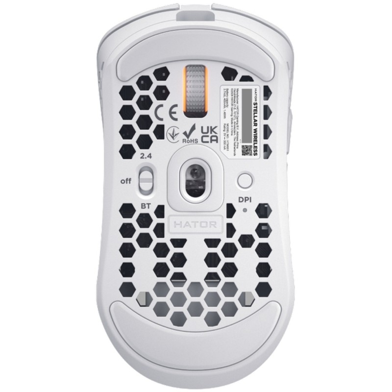 Мышка Hator Stellar Wireless/Bluetooth/USB White (HTM651)
