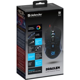 Мышка Defender Draglen GM-907 RGB USB Black (52907)