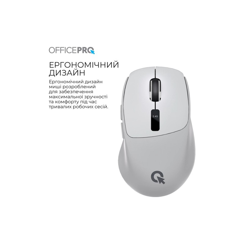 Мышка OfficePro M398G Wireless/Bluetooth Gray (M398G)