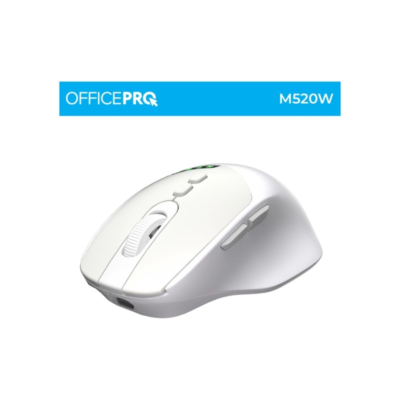 Мышка OfficePro M520W Wireless/Bluetooth White (M520W)