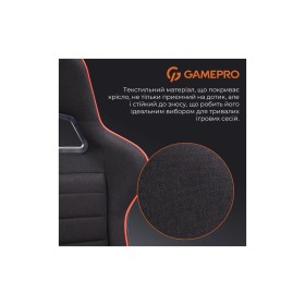 Крісло ігрове GamePro GC575FB Fabric Size L Black/Red (GC575FB)